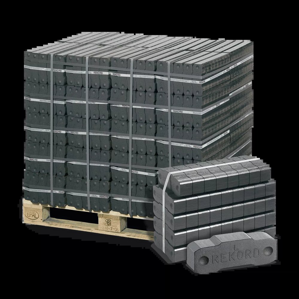 Braunkohle-Briketts 25–60 mm – 40 x 25 kg – REKORD