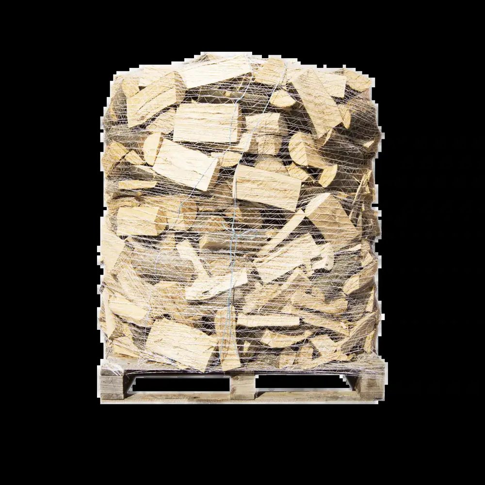 Buchen Brennholz Premium 33cm, rindenfrei auf Palette im Netz, ca. 1,6 srm / 1rm, 500 kg