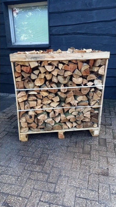 Brennholz-Mix 25 cm – 1,2 RM (4 Mini-Paletten)