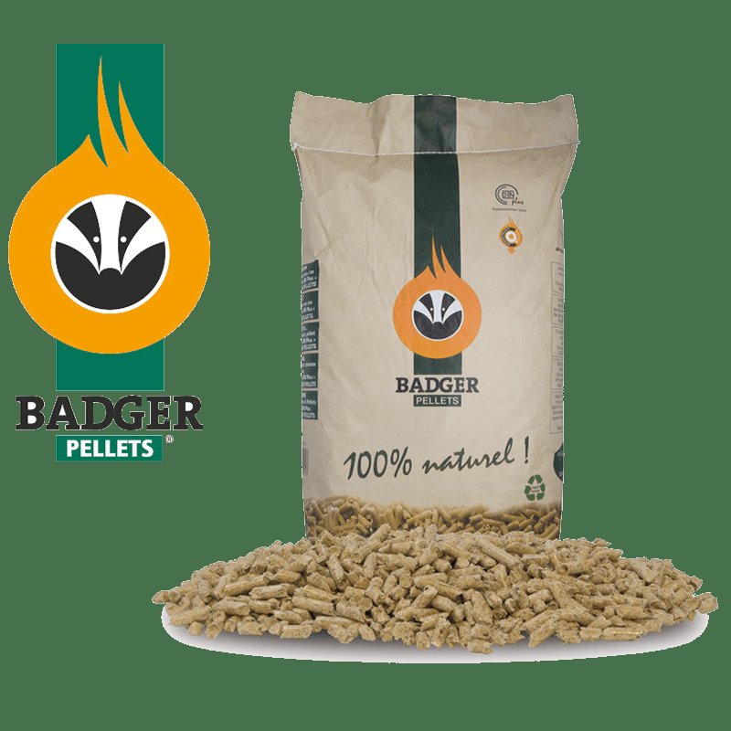 BADGER Pelletpalette – 65 Säcke à 15 kg