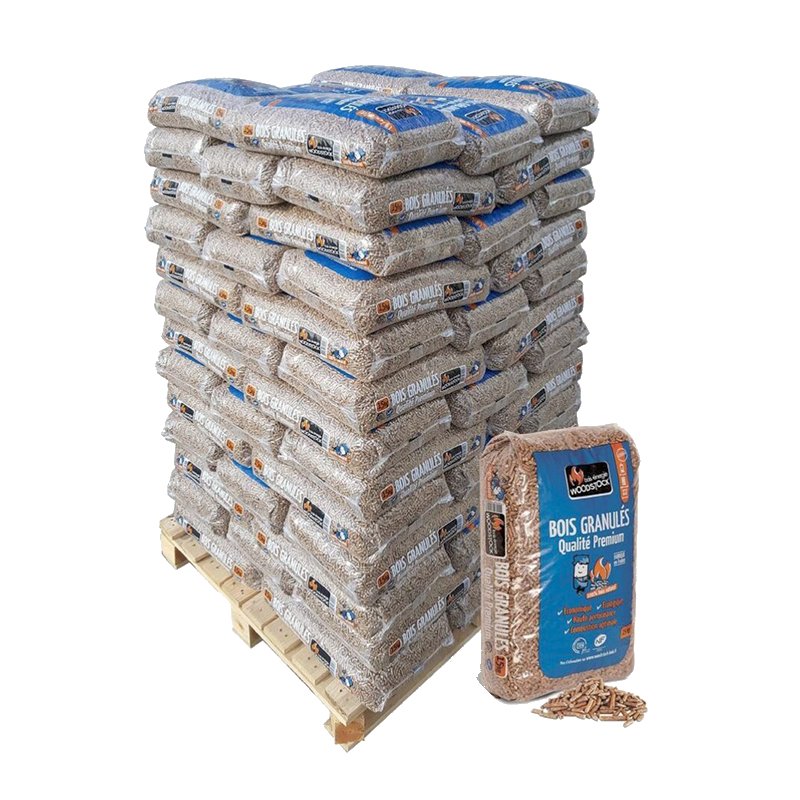 Französische Holzpellets Premium – Palette 78 Säcke