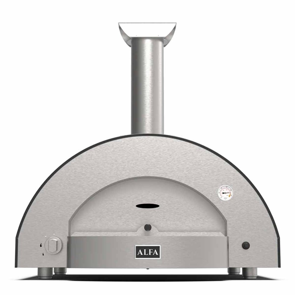 Alfa Forni Gas Pizzaofen Classico | 4 Pizze | Schiefergrau | Hybrid