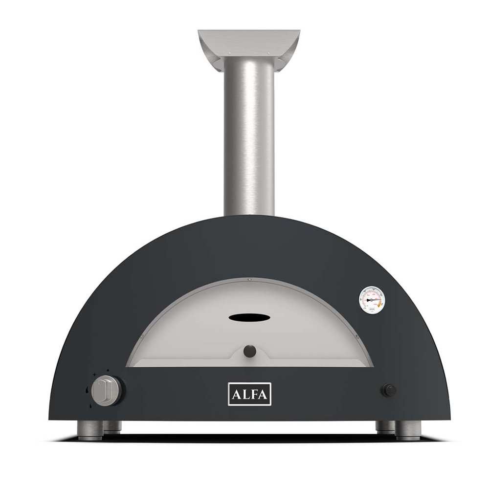 Alfa Forni Gas Pizzaofen Moderno | 2 Pizze | Schiefergrau | Hybrid