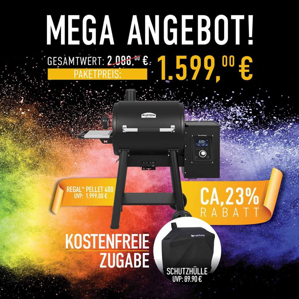 Broil King Regal Pellet 400 | Promo Aktion | inkl. Abdeckhaube