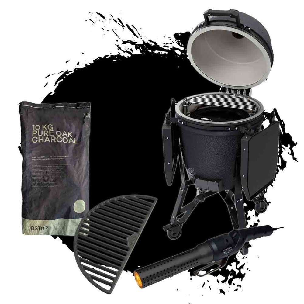 BSTRD. Pro Large Kamado Graphite | Fire & Flavor Bundle
