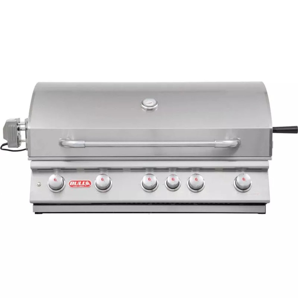 Bull Brahma Einbau Gasgrill | 5 Brenner | Edelstahl | Infrarot Heckbrenner & Rotisserie