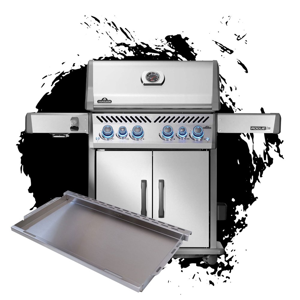Napoleon Rogue PRO-S 525 mit Edelstahl Rosten | Edelstahl | inkl. SANTOS XXL Plancha
