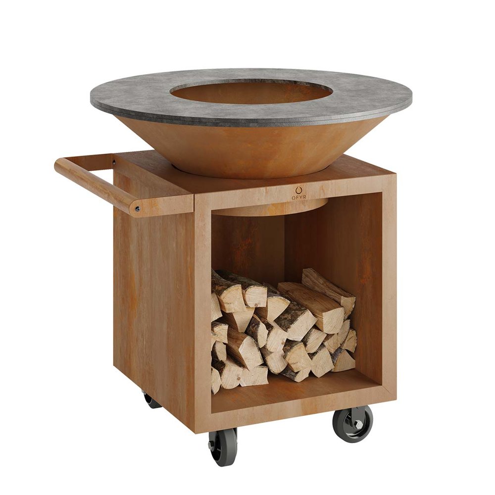 OFYR Feuerplatte 100 | Classic+ Storage PRO | Corten