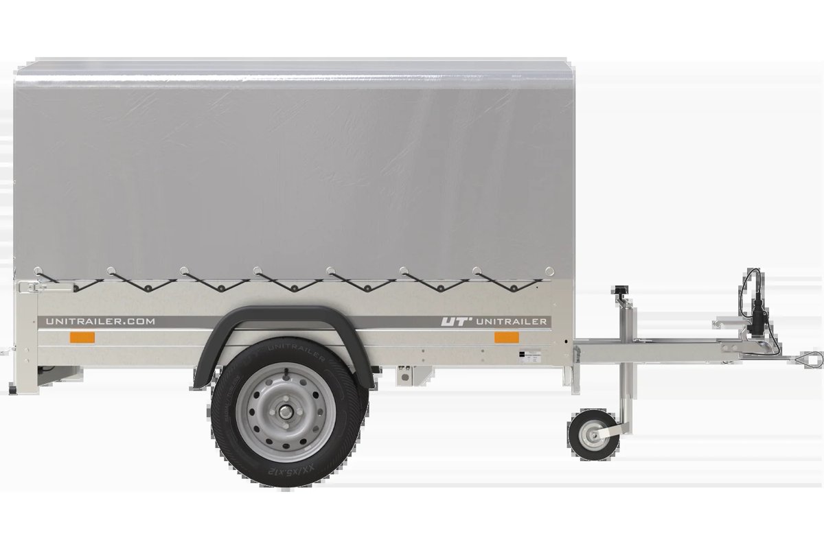 750 kg Anhänger 200 x 125 mit Domdeckel und Überrollbügel Garden Trailer 201 KIPP