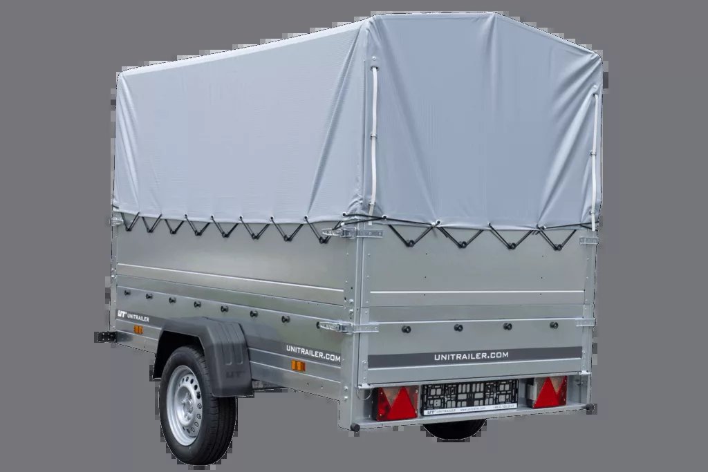 Führerschein B Anhänger GARDEN TRAILER 230 KIPP mit Stützrad, zusätzlichen Bordwänden, Hochplane und Hochspriegel H800