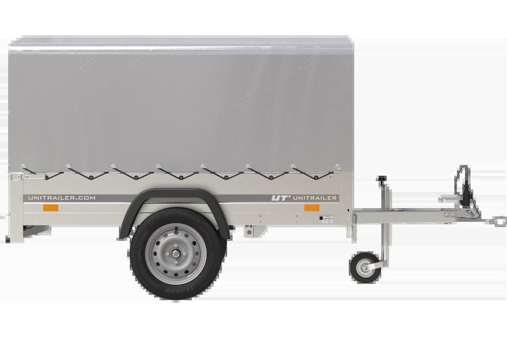 750 kg Anhänger 200 x 125 mit Domdeckel und Überrollbügel Garden Trailer 201 KIPP