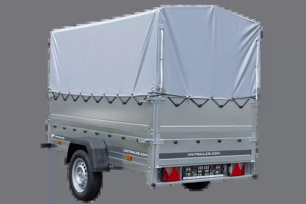 Führerschein B Anhänger GARDEN TRAILER 230 KIPP mit Stützrad, zusätzlichen Bordwänden, Hochplane und Hochspriegel H800