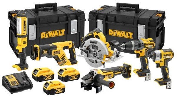 DCK623P3-QW Akku Spezial Set 18 Volt 5.0 Li-ion 5 Maschinen in Tough System Koffer